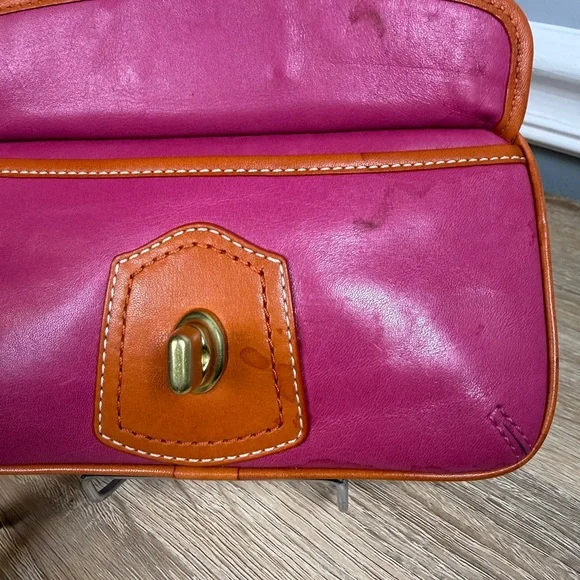 Coach 65th Anniversary Legacy Pink and Orange Wristlet Jewelry Bag - Picture 14 of 16